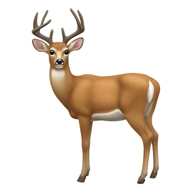 Whitetail deer sticker