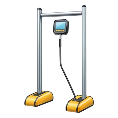 Metal detector gate sticker