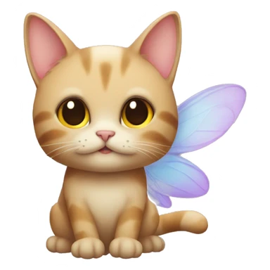 a cat that’s a fairy sticker