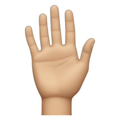 Closed hand with raised ring finger sticker