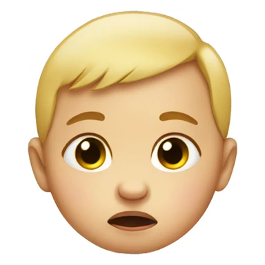 Crying baby with tears sticker