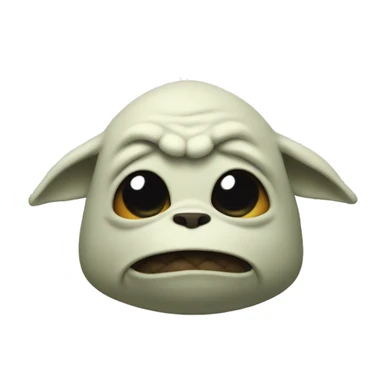 Grogu qui fume sticker