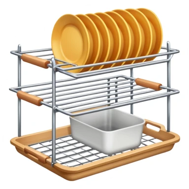 dishes drying rack sticker