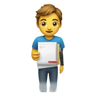 VIDEO EDITOR HOLDING A CHECK LIST sticker