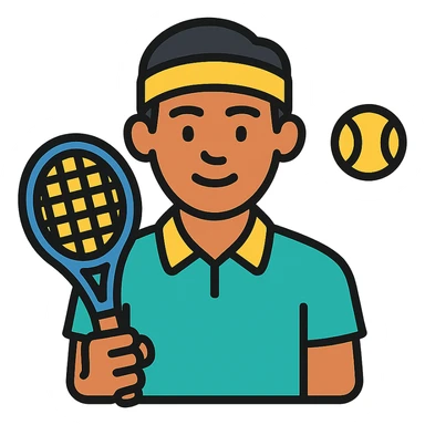 Hugo Dellien as a tennis player sticker