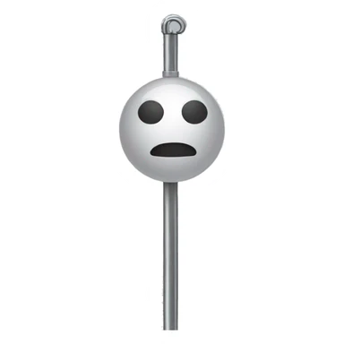 Hanging on a vertical chrome pole  sticker