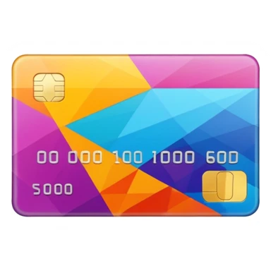 aesthetic credit card with pattern sticker