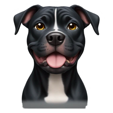 A Black Pitbull sticker