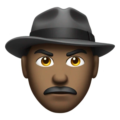 Gangster holding a gun sticker