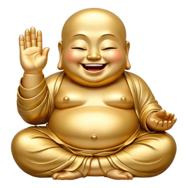 Laughing Buddha sticker