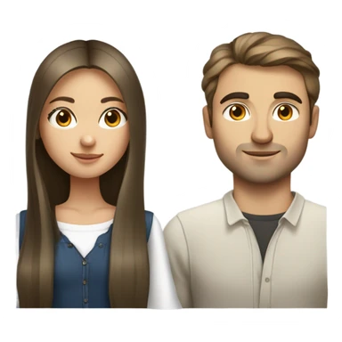 Russian girl and Azerbaijani guy sticker