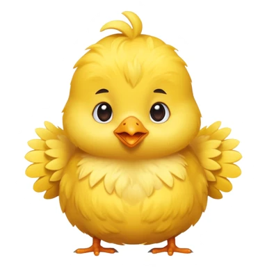 Pollito con corazones alrededor sticker