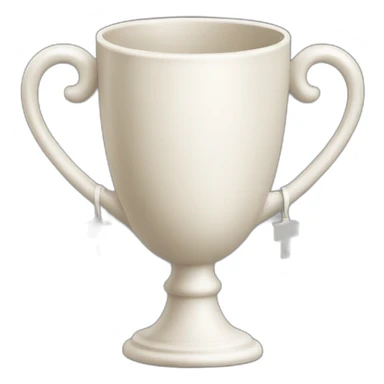 Christian cup for the winner with a cross sticker