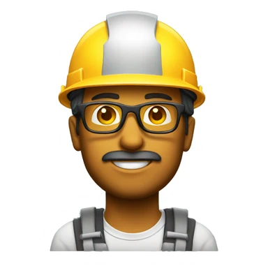 Constructor con gafas sticker