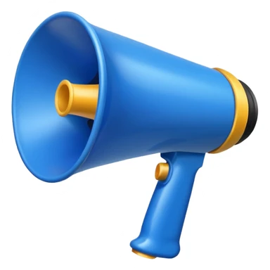 MEGAFONO azzurro sticker