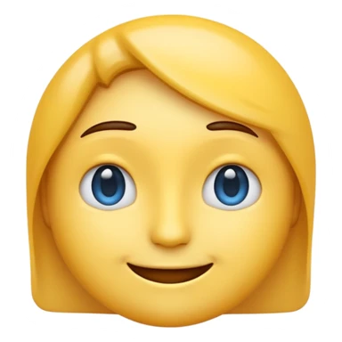 emoji representing a mood shift, face with a gradient from blue (sad) to yellow (happy) sticker