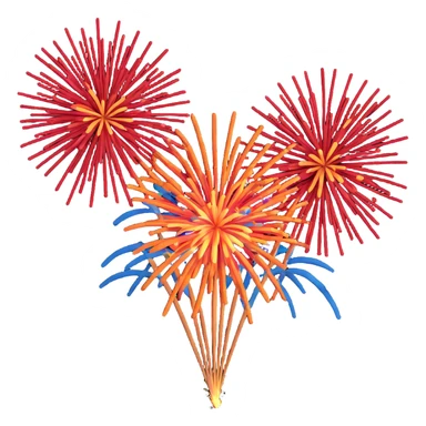 폭죽 (fireworks) 3D emoji style sticker