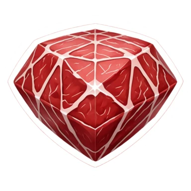 Diamond meat sticker
