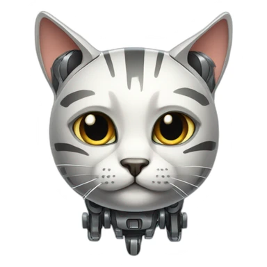 robobot cat sticker