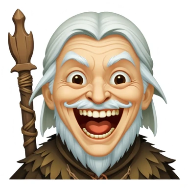 Baba Yaga laughs sticker
