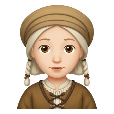 white peasant sticker