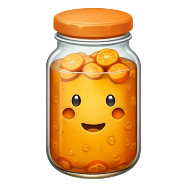 Orange pickle sticker