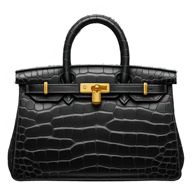Black  alligator birkin bag sticker