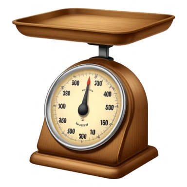 Make a weighing scale emoji in color brown sticker