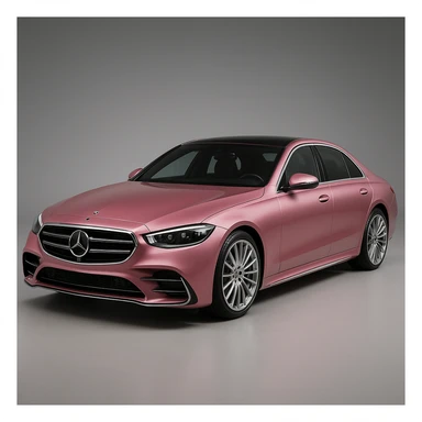 pink luxury car sticker