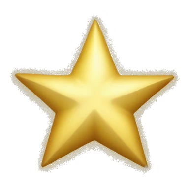 3 golden star-shaped sparkles sticker