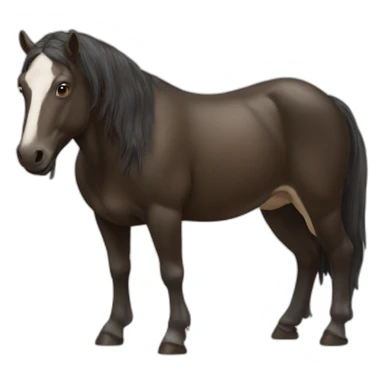cheval avec taureau sticker