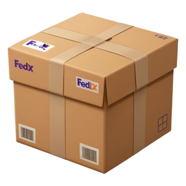 FedEx delivery parcel sticker