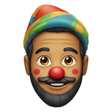 Punjabi clown sticker