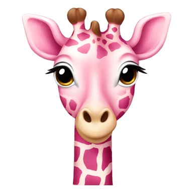 baby pink giraffe  sticker
