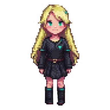blonde girl sticker