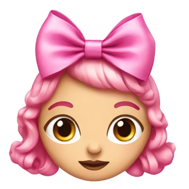 Pink bow coquette sticker