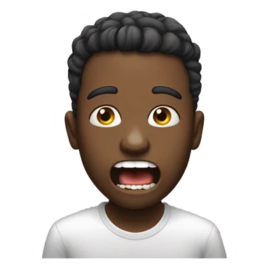 Sucking one's teeth sticker