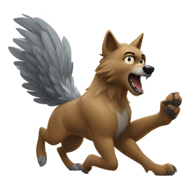 Swoop dragging k.c wolf sticker