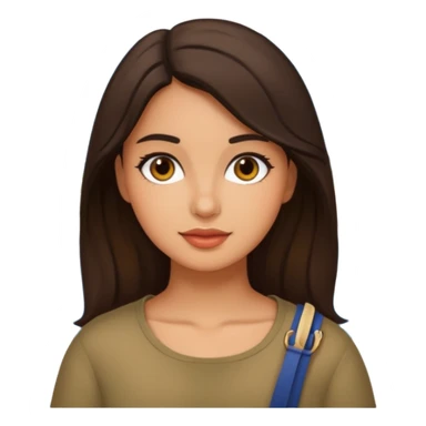 Brunette girl in Italy sticker