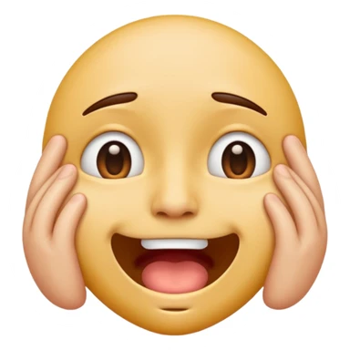 Normal emoji face but he is braindead. eyelids drooping, jaw hanging slightly open and drooling sticker