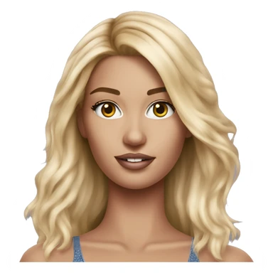 Realistic victoria secret model blonde sticker