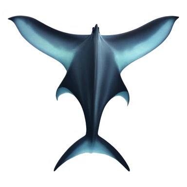 Manta ray sticker