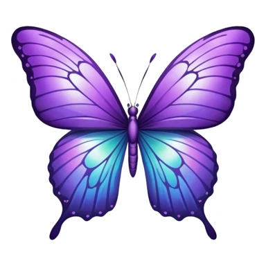 Purple wings big victoria secret  sticker