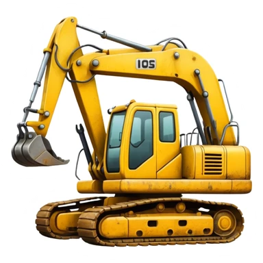 excavator sticker
