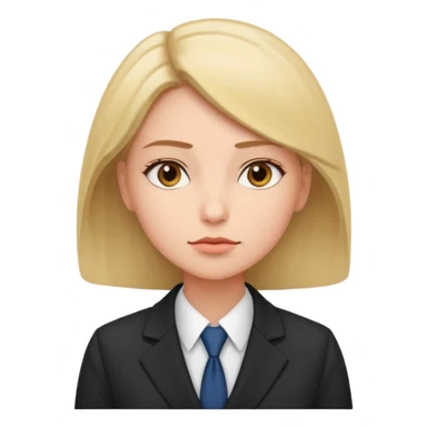 the woman in suits thinks about several people sticker