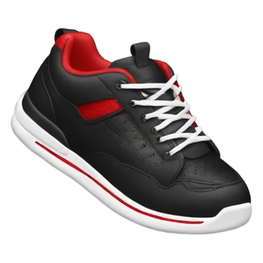 Black and red sneakers sticker