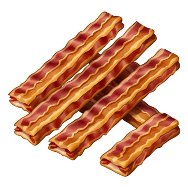 pieces of crispy bacon sticker