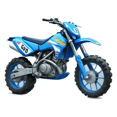 work on creating the emote designs based on the themes
I want them all colourful and with bubble writing
Gio: Blue motocross bike sticker