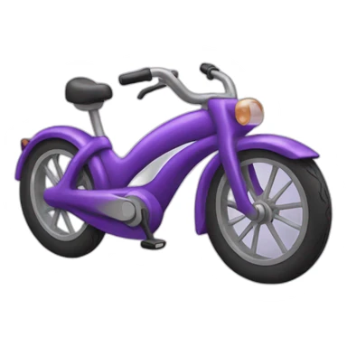Purple bike sticker