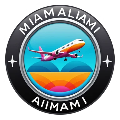 miami international airport logo sticker